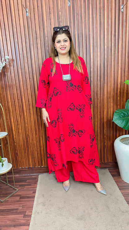 C cut Butterfly Kurta set