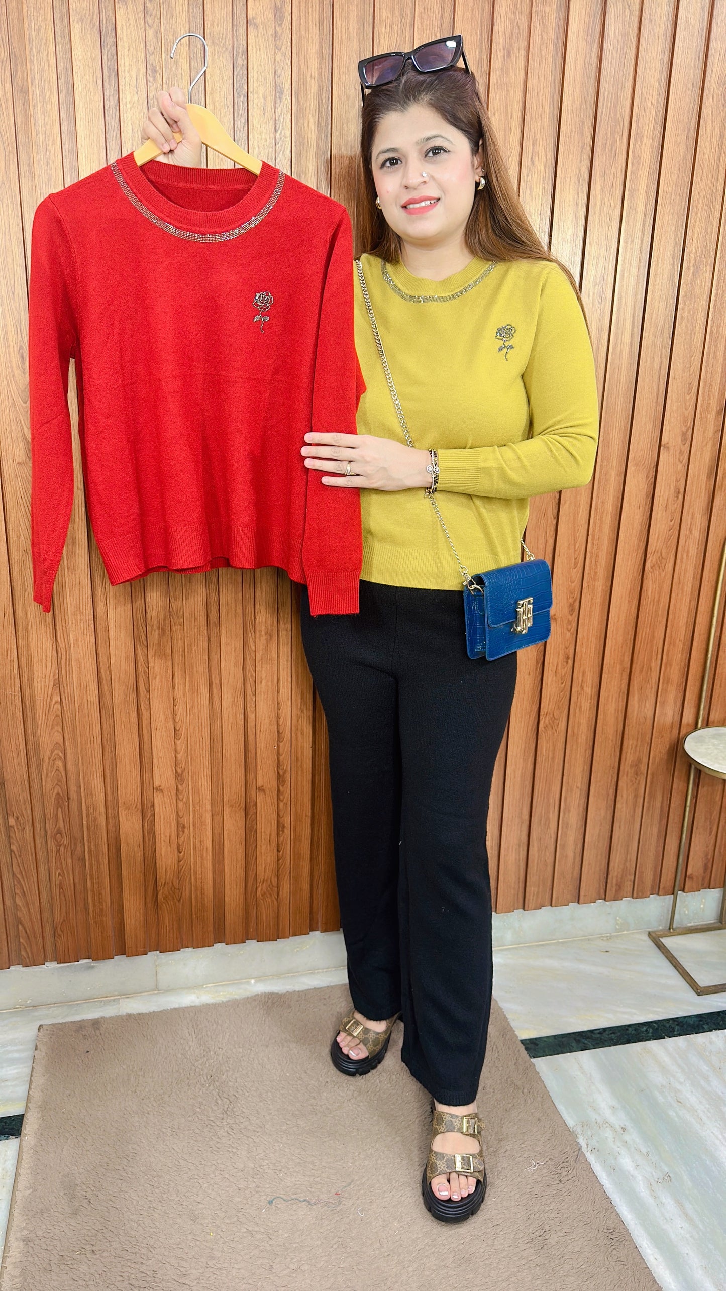 Servoski Rose knitted Tops