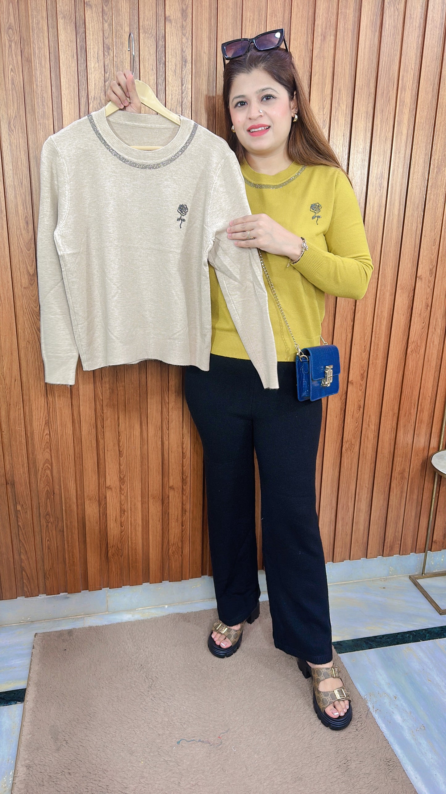 Servoski Rose knitted Tops