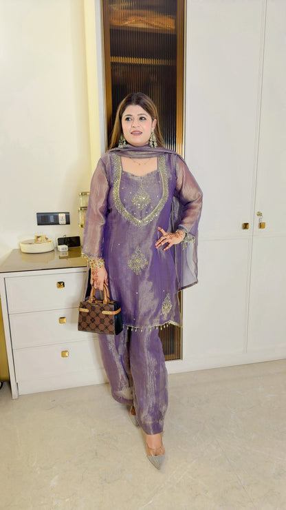 Noor glow suit set