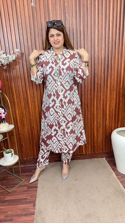 A line Pure cotton kurta set