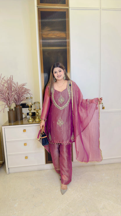 Noor glow suit set