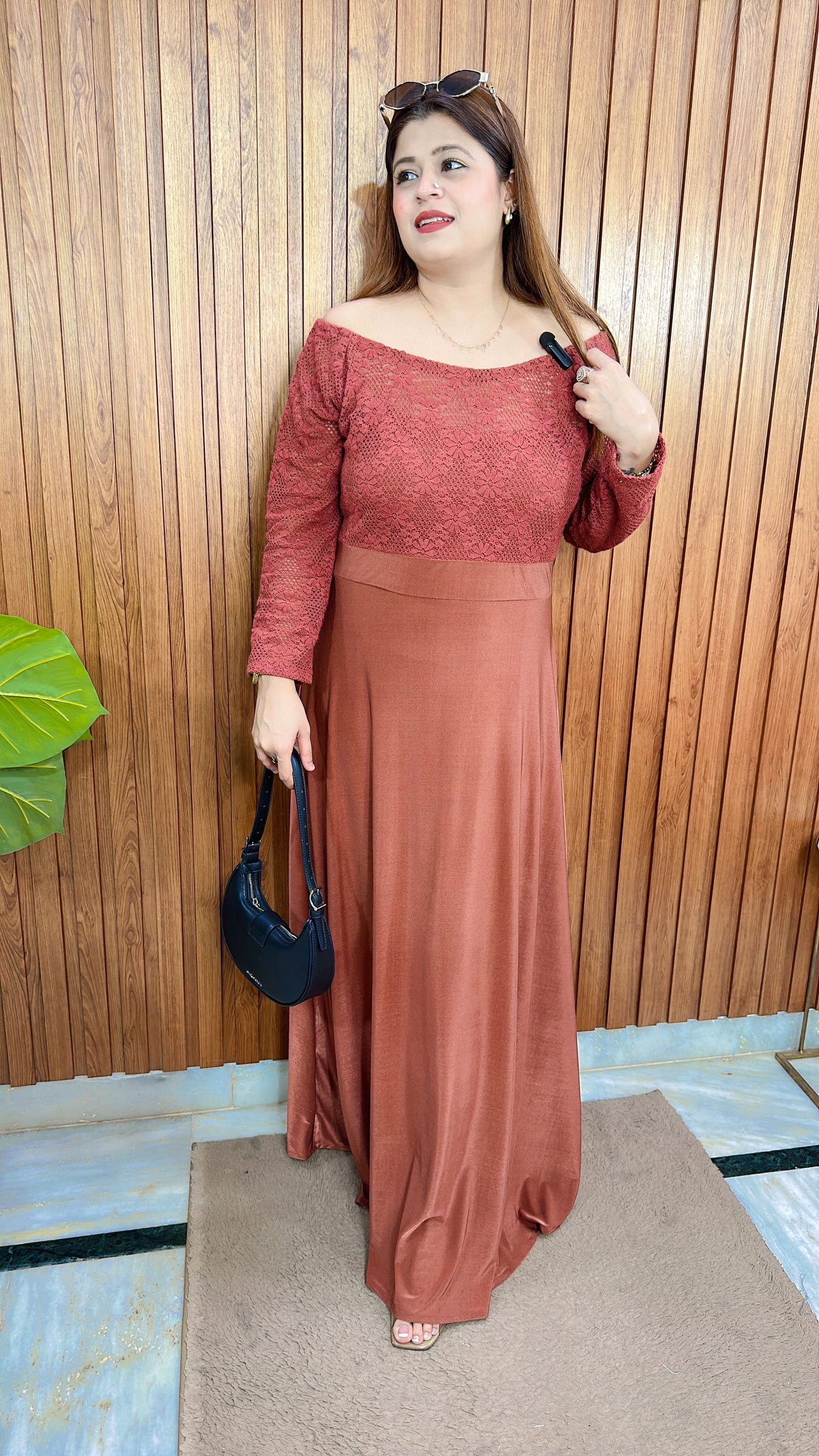 Lycra Imported Net Dress