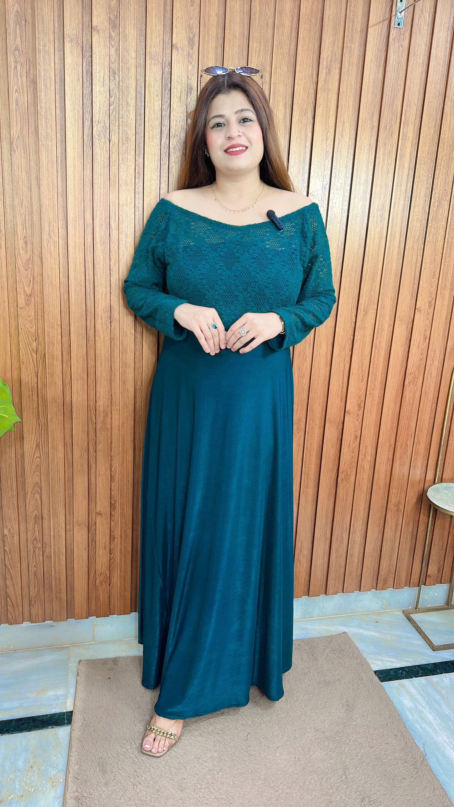 Lycra Imported Net Dress