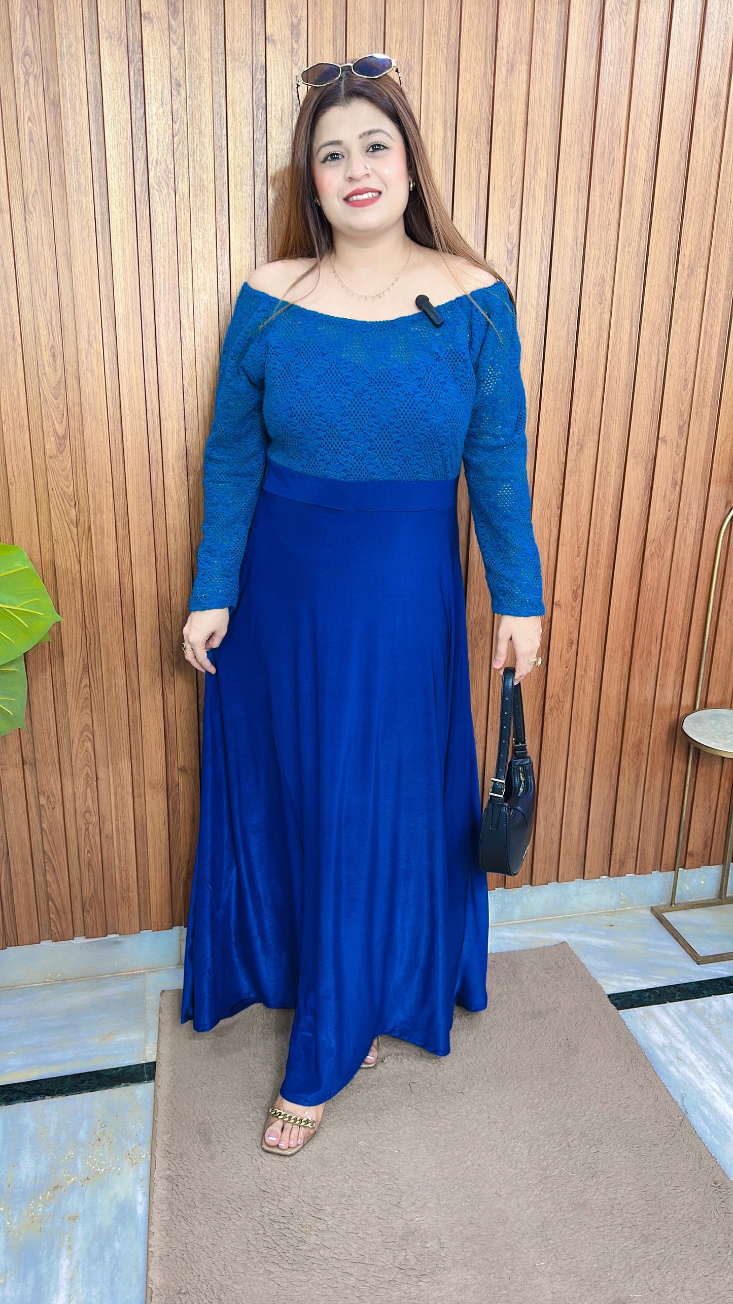 Lycra Imported Net Dress