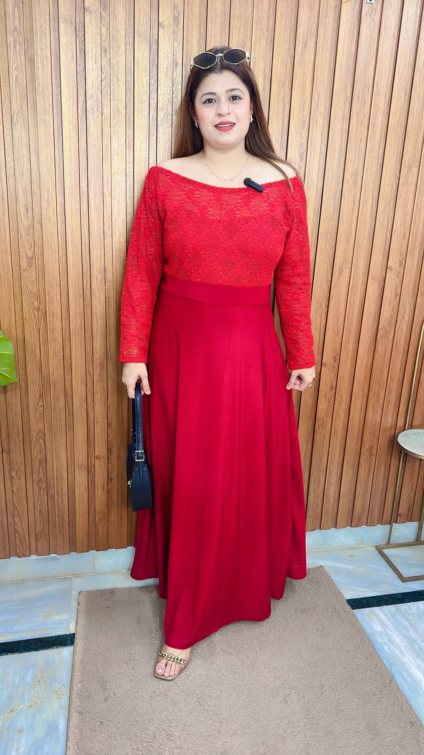 Lycra Imported Net Dress