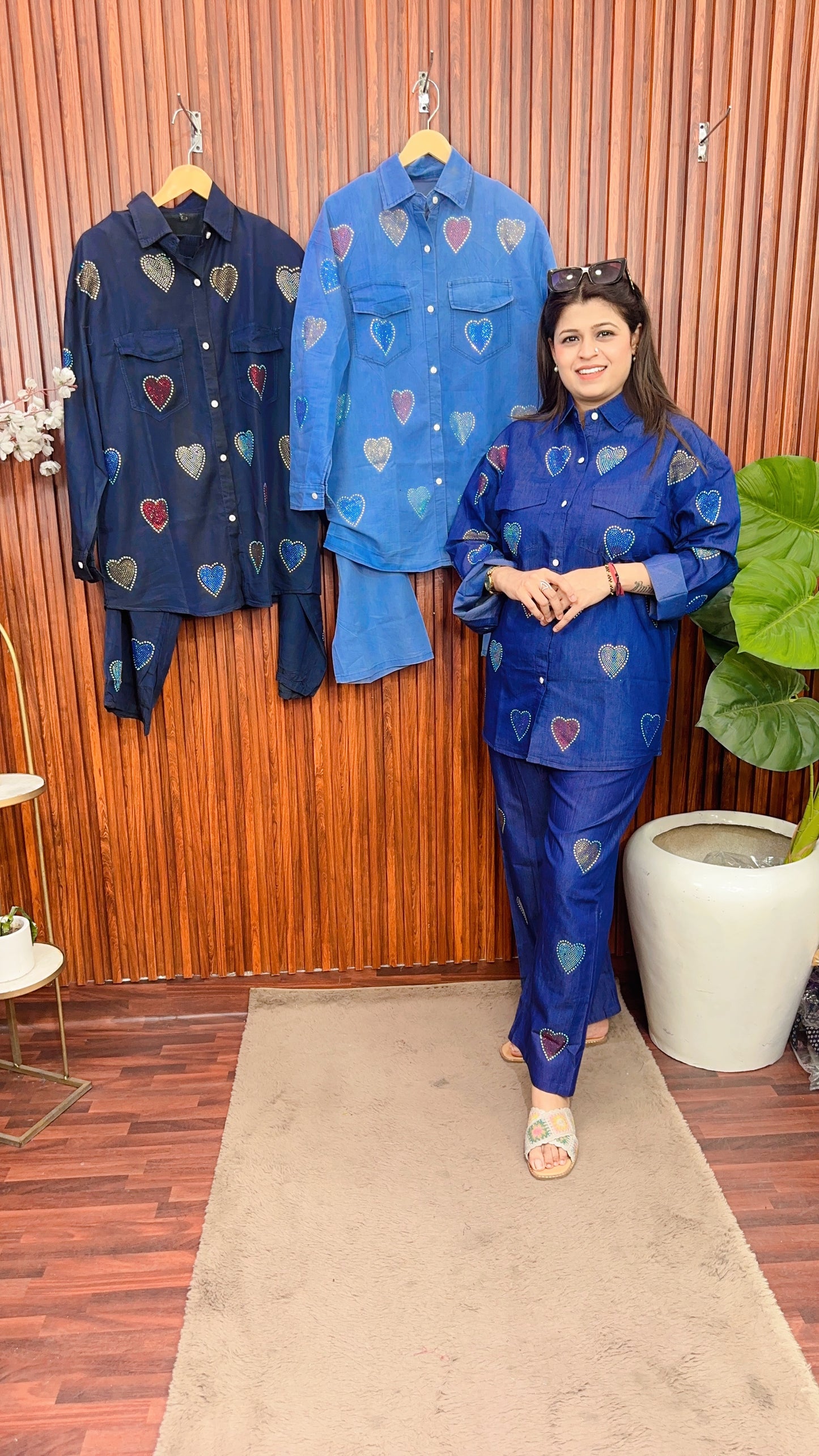 Denim Heart coord set