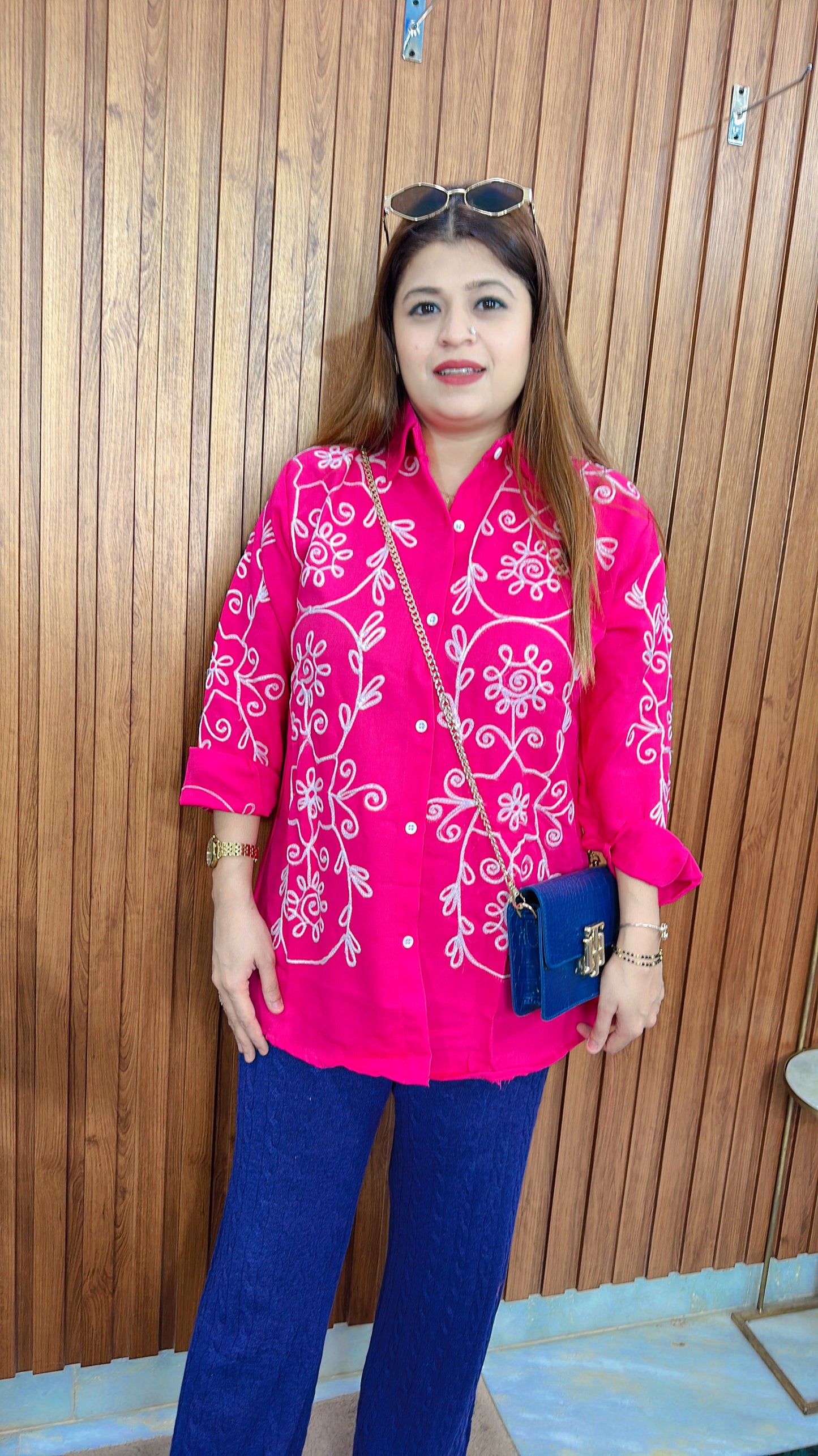 Full thread work Cotton shirt