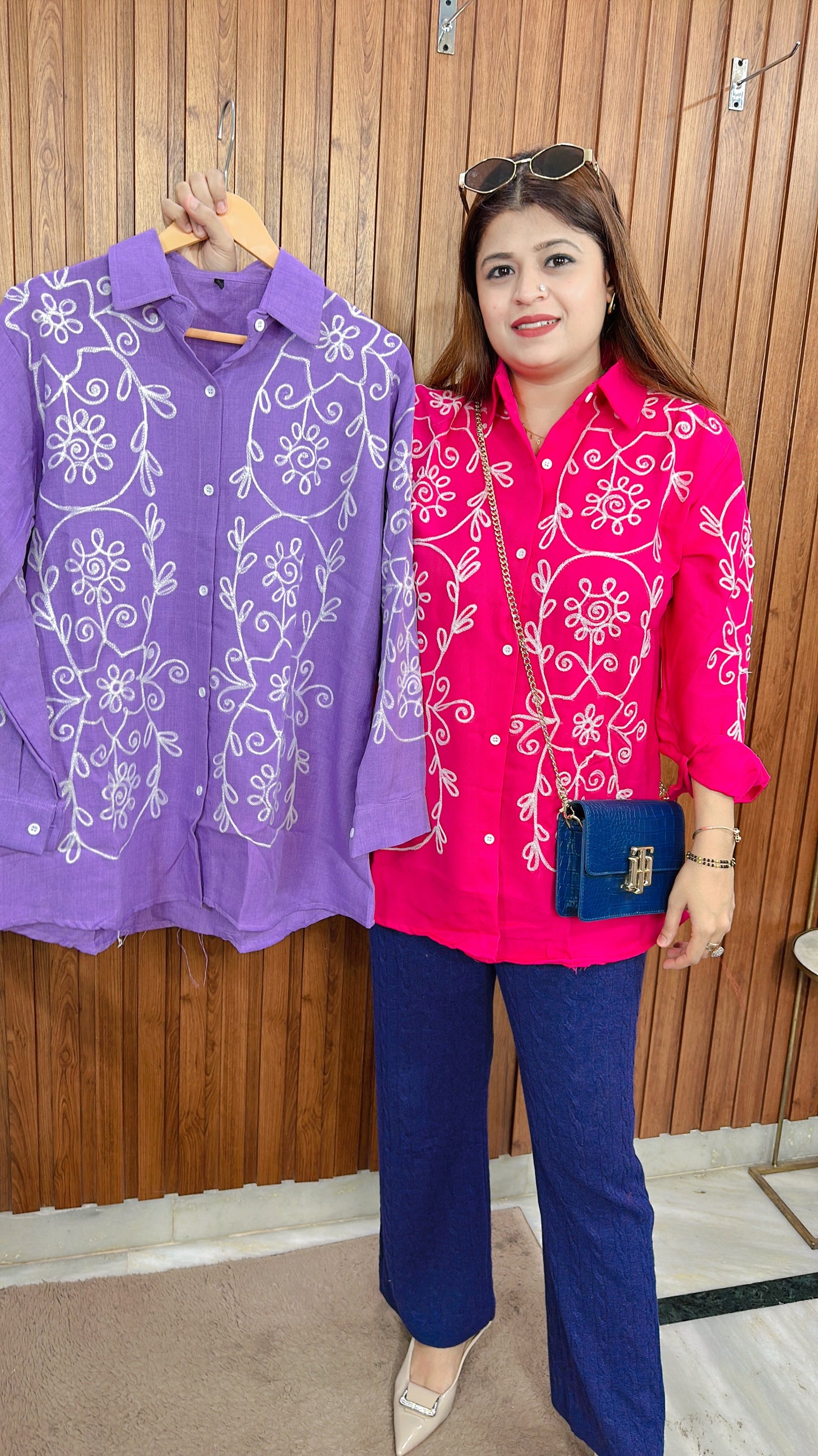 Full thread work Cotton shirt