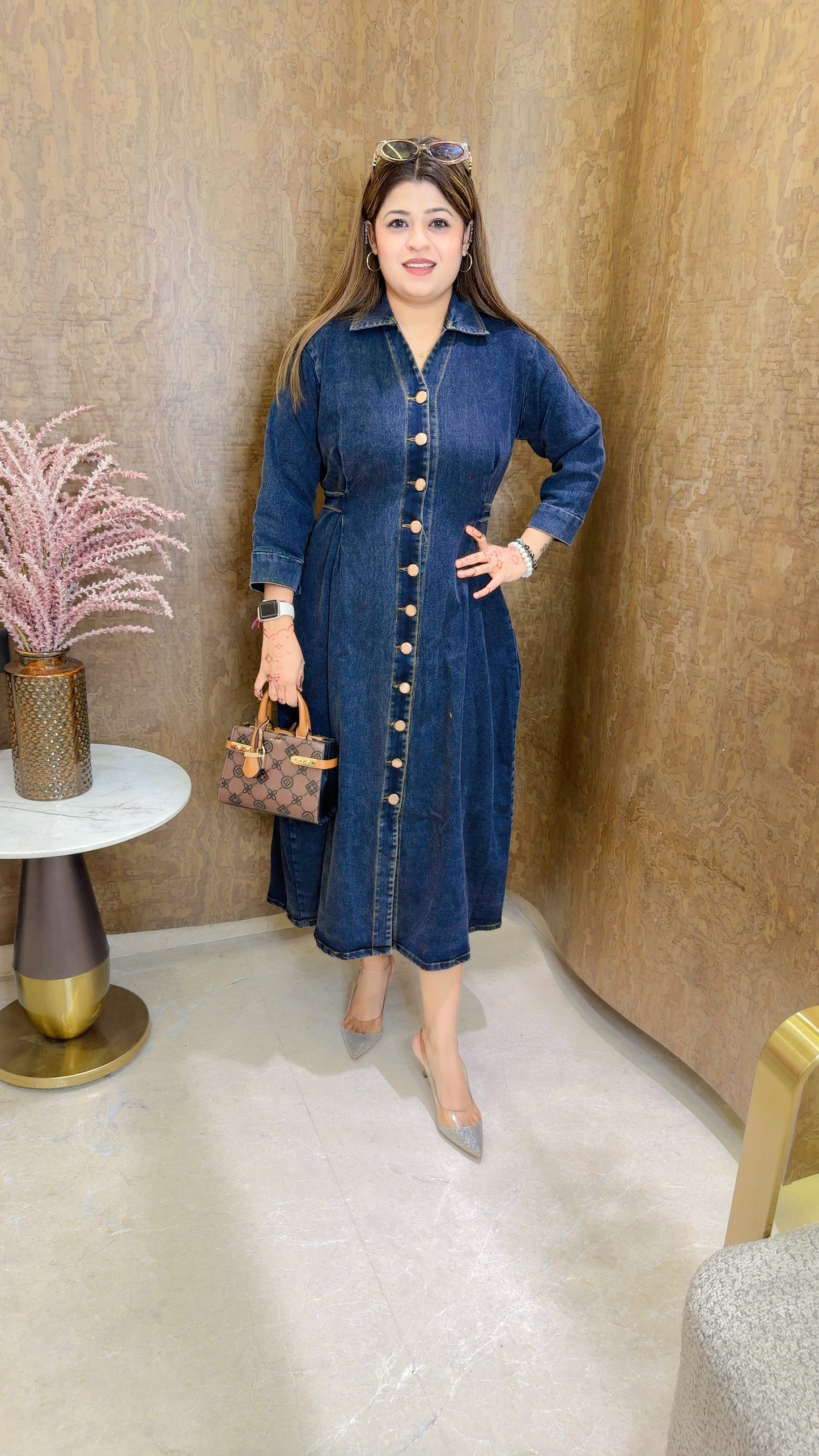 Full sleeve Denim dress