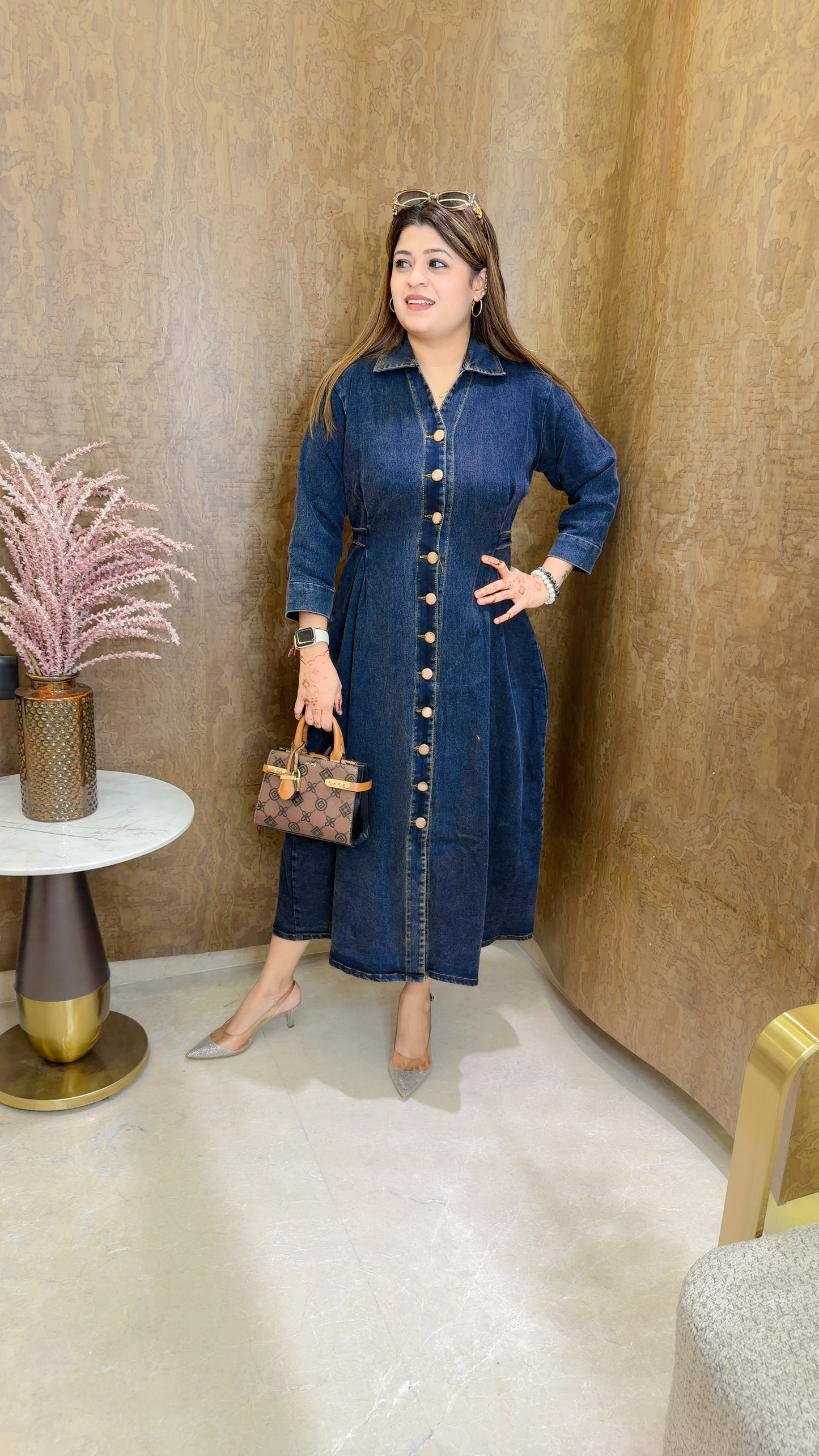 Full sleeve Denim dress
