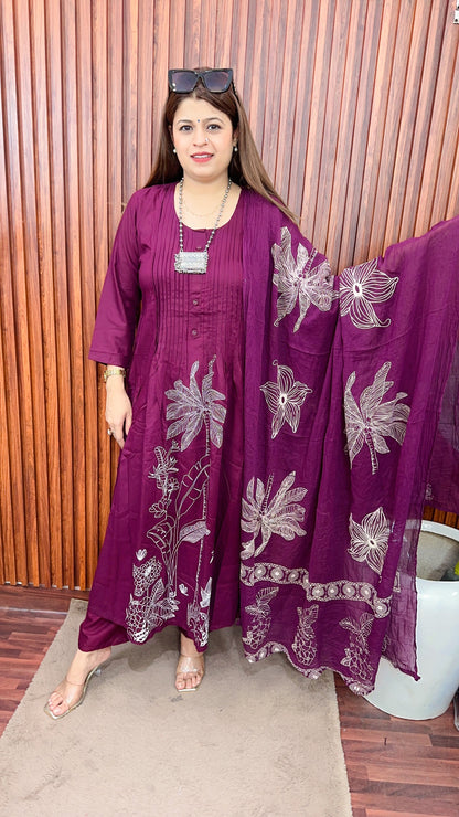 Coconut pure cotton suit