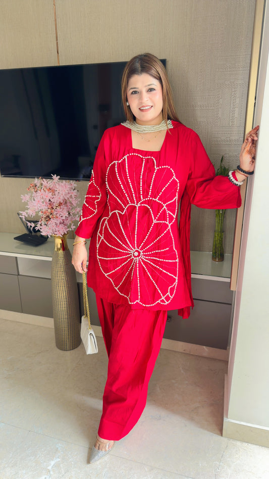 Pearl farshi suit set