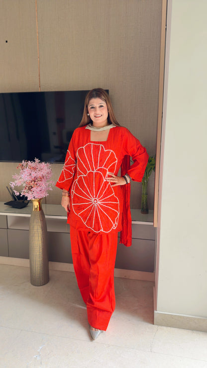 Pearl farshi suit set