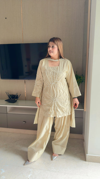 Pearl farshi suit set