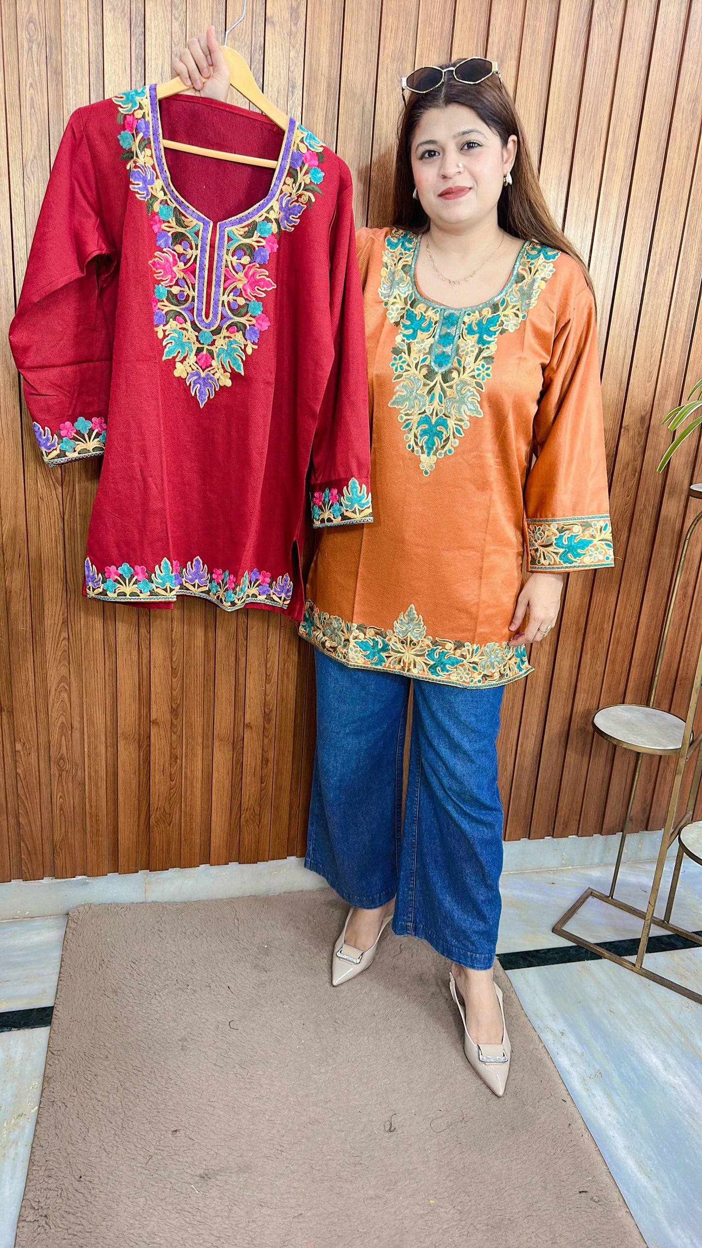Kashmiri Phiran short Kurti