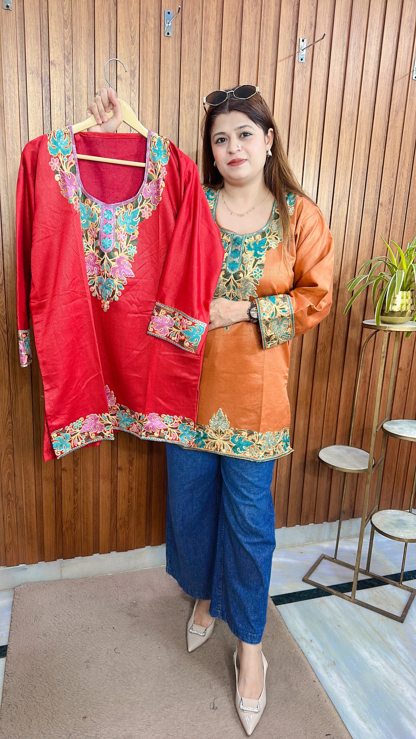 Kashmiri Phiran short Kurti