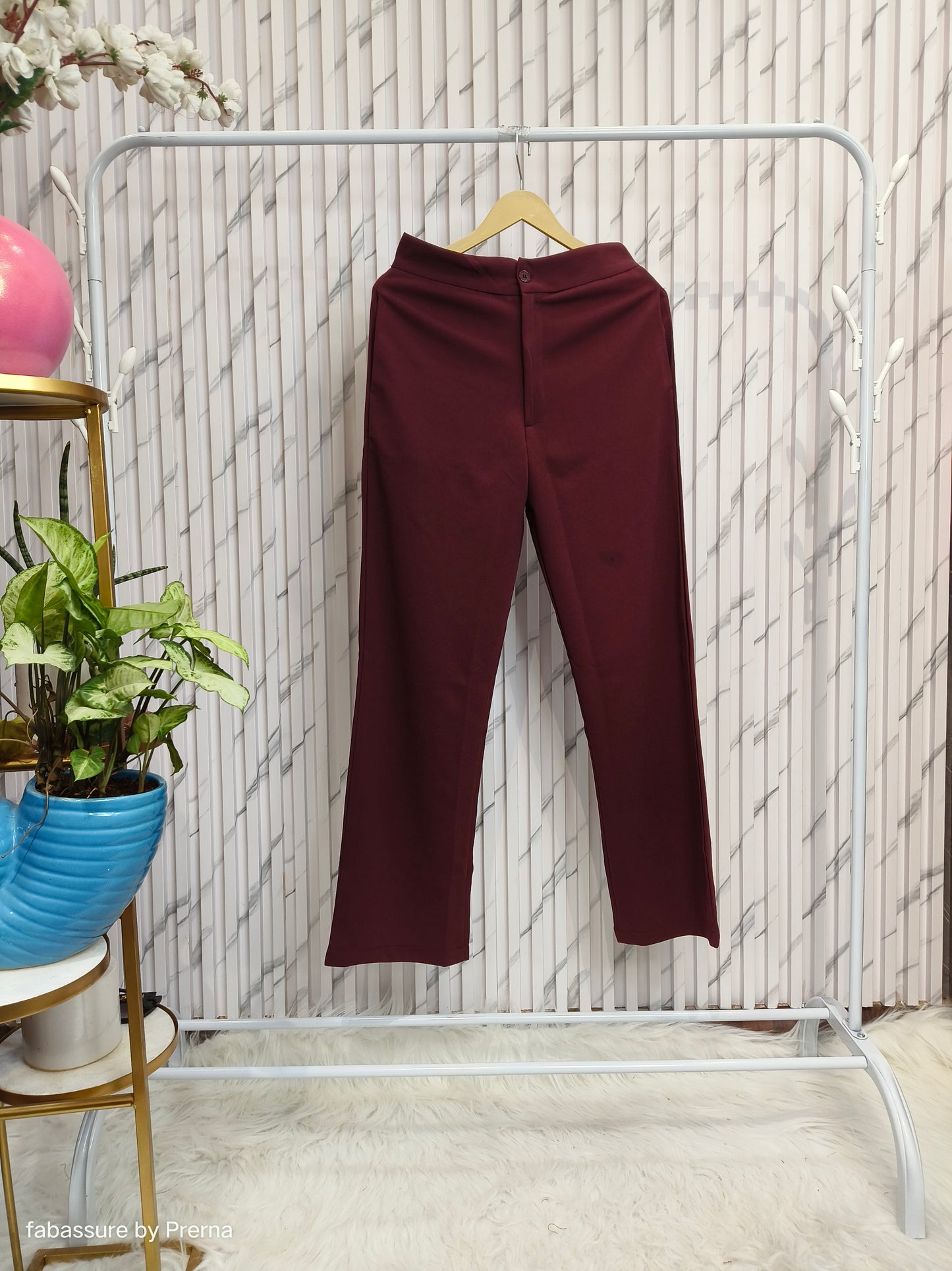 Wine Trouser Pant