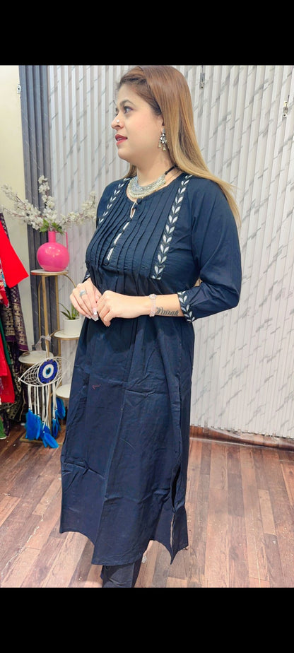 Pintex kurta set