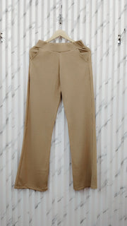 Classic Ribbed Pants With Pocket