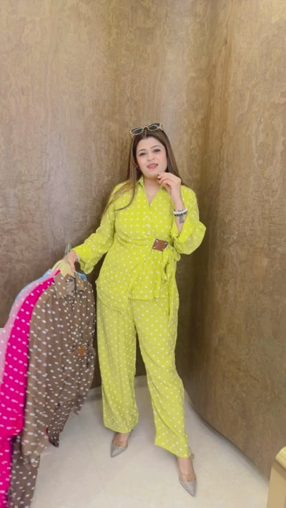 Polka Dot coord set with side knot