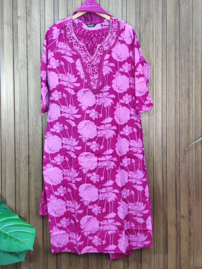 Summer Pure cotton sale suit