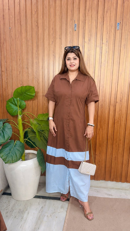 Solid Cotton Dress