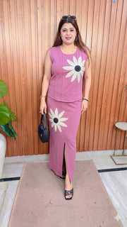 SunFlower Imported Two Piece Skirt Set