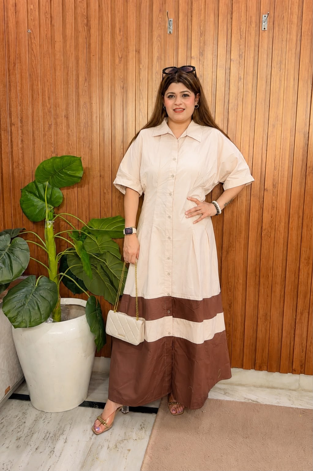 Solid Cotton Dress