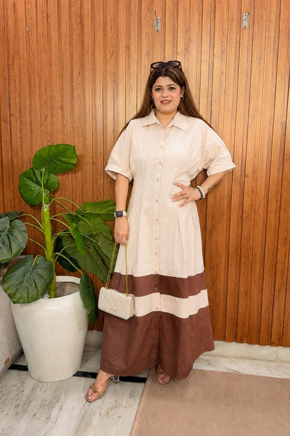 Solid Cotton Dress