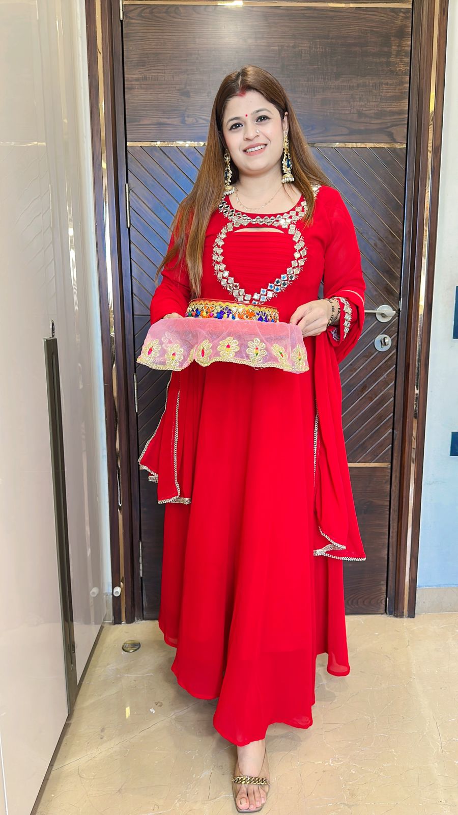 Karwa chauth special Anarkali suit