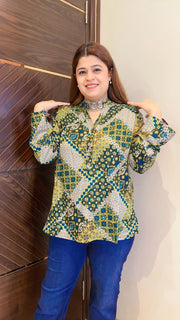 Pure cotton printed Top short kurta