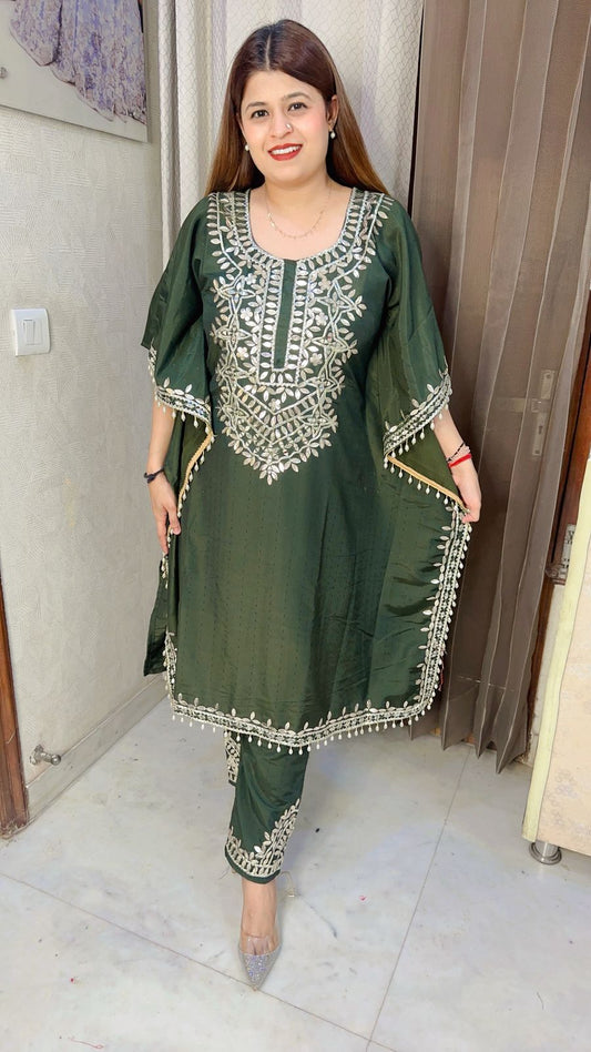 Premium gota patti kaftan set