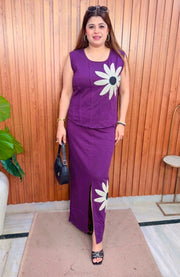SunFlower Imported Two Piece Skirt Set