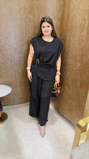 Premium coord set with side brooch
