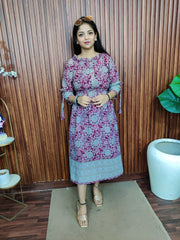 Stylish printed short dress