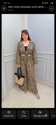 Knot China Silk Two Piece Coord Set