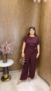 Plain Coord Set With Side Broach
