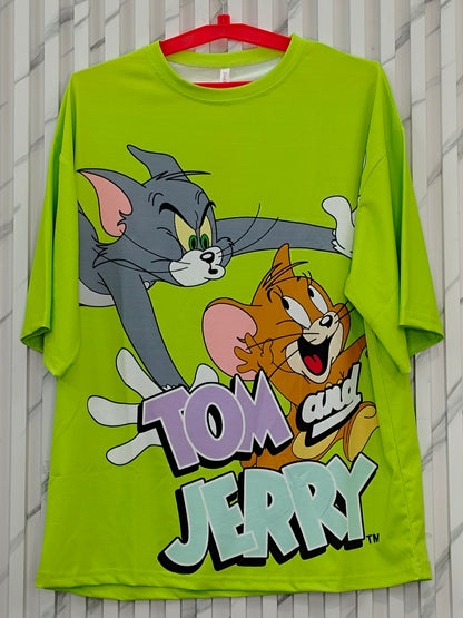 Rabbit And Tom and Jerry Cartoon Tshirts